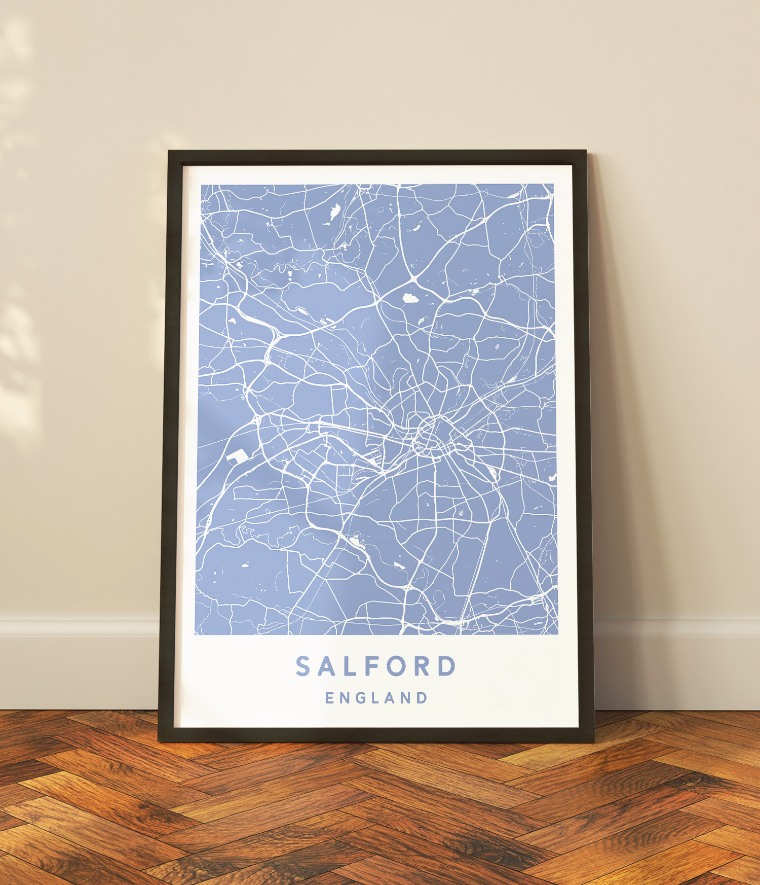 Salford, England – Map – Plume