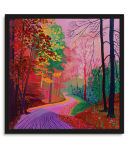 Autumn road print by Alfred Brockney