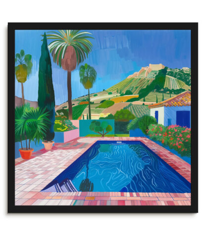 California Pool print by Alfred Brockney